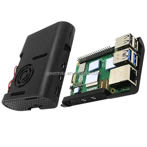 Geermax <strong>Raspberry</strong> <strong>Pi</strong> 5 ABS <strong>Case</strong> Black Shell Protection Housing <strong>Raspberry</strong> Pi5 <strong>Cases</strong> Enclosure Protective Back Cover - Product Image 1