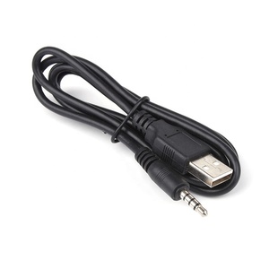 USB 2.0 to 3.5MM Audio Aux Plug Male to Male Lead Jack Adapter Converter Data <strong>Cable</strong> for Mini Speaker 1M Charging <strong>Cable</strong> - Product Image 1