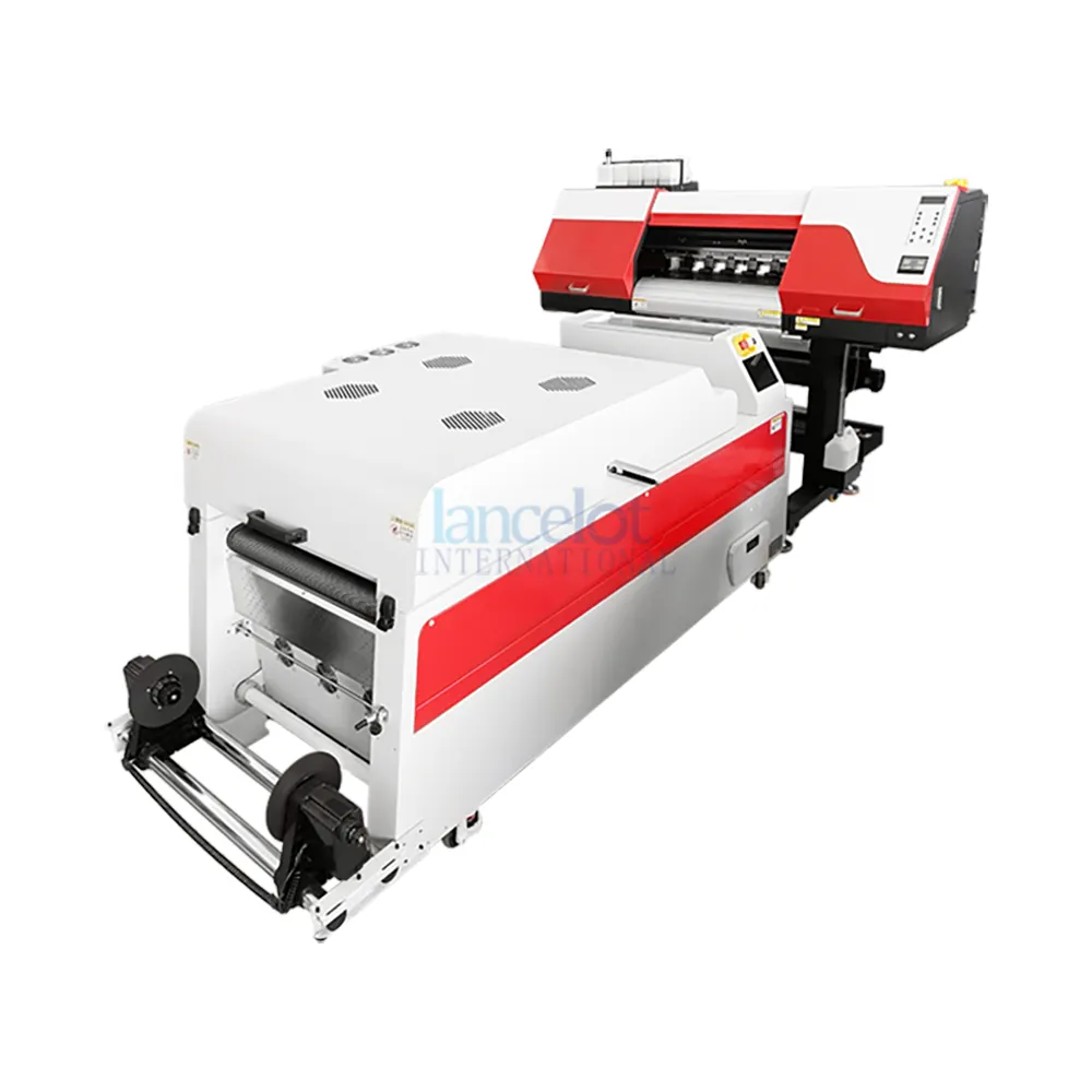 Nieuwe A1 60Cm Hoge Snelheid Digitale Printer Dtf Printer I3200 5 Koppen Dtf Printer Met Verticale Shaker En Droger Oven Pigment Inkt