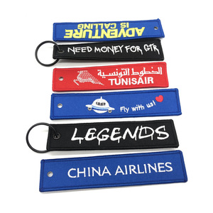 พวงกุญแจผ้าสองด้านสำหรับนักบินพวงกุญแจการบินปรับแต่งได้ - Product Image 2