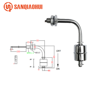 SQH107 High Temperature Stainless Steel M10 Vertical Horizontal <strong>Installation</strong> Float <strong>Level</strong> Switch 110V Fluid <strong>Level</strong> <strong>Sensor</strong> - Product Image 1