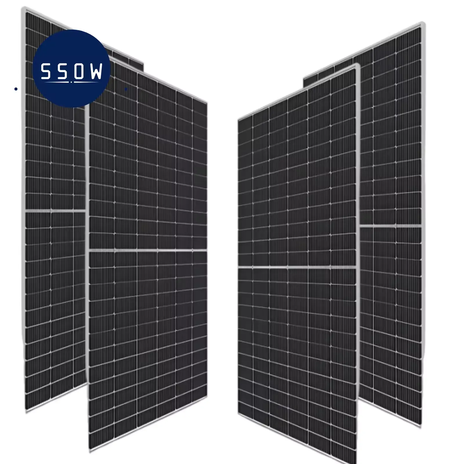 Hiệu quả cao 550W Bảng điều khiển năng lượng mặt trời giá rẻ có tấm pin mặt trời trên ngôi nhà của bạn