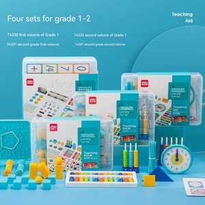 Deli 74301 öğrenme yardım kutusu 1. Sınıf dil matematik ve İngilizce öğretim rakamlar toplama ve çıkarma yardımcıları Set kutusu - Product Image 4