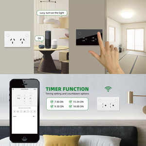 IGOTO <strong>AU</strong> Standard WiFi Smart Curtain &amp; Dimmer Switch New Design Tuya Wall Touch Switch NFC &amp; App <strong>Remote</strong> Control 10A Max. Current - Product Image 4