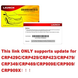 Lancio X431 aggiornamento ufficiale Pin Card rinnova Software strumento diagnostico per auto Scanner CRP429C/CRP423/CRP909E/CRP909/CRP909X - Product Image 2