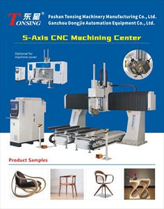 Tonsing Single husillo ATC 5 Axis CNC centro de mecanizado de madera para la producción de sillas de muebles - Product Image 2