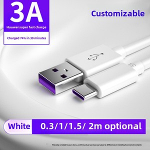 Cable de datos compatible 3A tipo C Cable USB de carga rápida a corriente de 5V 5A - Product Image 5