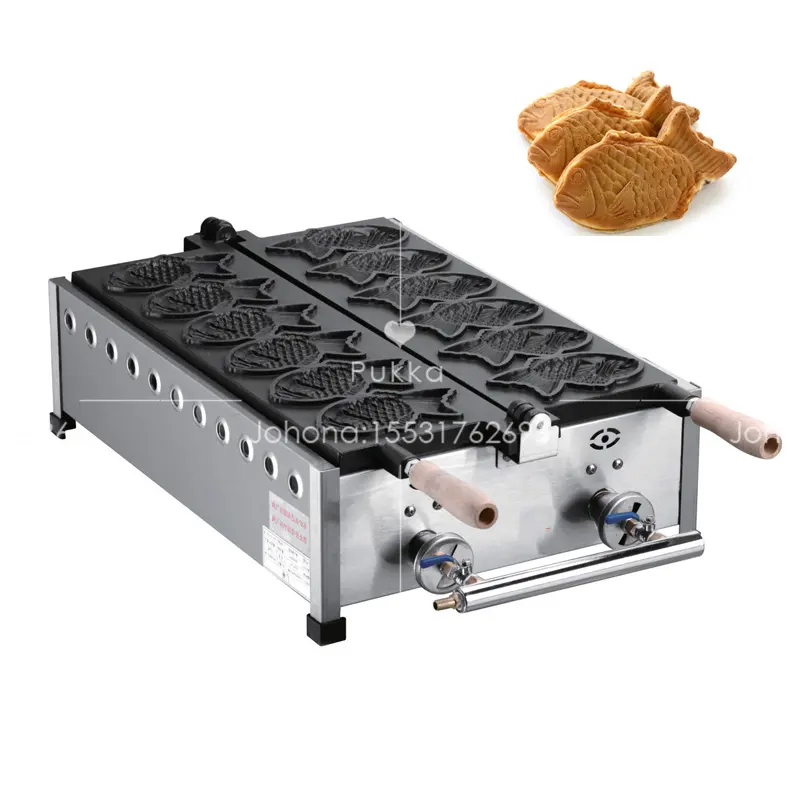 Taiyaki-máquina profesional para hacer gofres y tartas, dispositivo para hacer gofres, cangrejo comercial personalizado u otras formas, Taiyaki