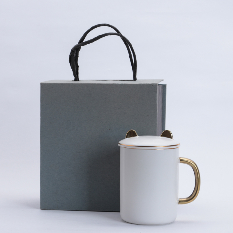 Coffret cadeau tasse blanche