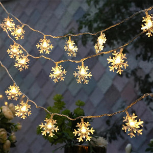 Luces LED navideñas con batería que cambian de Color, luces intermitentes con cadena de copo de nieve para casa, fiesta, boda, Bar y jardín - Product Image 5