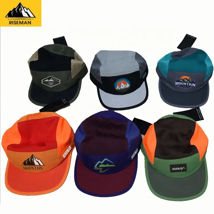 Custom Designer uomo donna leggero e ad asciugatura rapida 5/7/8 Panel Ciel Trail Running Hat Cool Mesh Sports Cap con Logo stampato