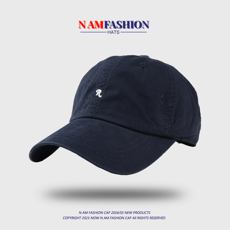 Mini letter r baseball cap navy blue