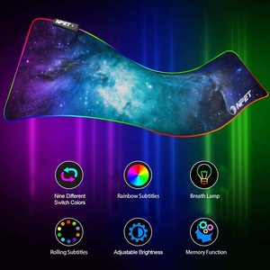 RGB Gaming <strong>Mouse</strong> Pad Soft Oversized Glowing Extended LED Mousepad Touch <strong>Control</strong> Anti-Slip Rubber Base <strong>Computer</strong> <strong>Keyboard</strong> <strong>Mouse</strong> Ma - Product Image 3