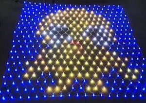 Programmierbare pixel led <span class=keywords><strong>net</strong></span> außen rgb Weihnachten mesh string vorhang lichter dekoration 2x2M
