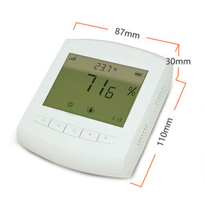 Pantalla LCD montada en la pared Transmisor inalámbrico de temperatura y humedad Sensor de humedad de temperatura Lora para HVAC - Product Image 4