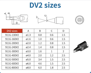 Factory Price 911G-DV2 Series Soldering Iron <strong>Tip</strong> for Automatic Soldering Machines High Quality Welding <strong>Tips</strong> - Product Image 6