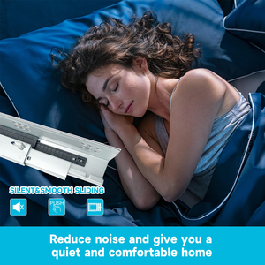 Glissières de tiroir Quincaillerie Glissière de tiroir à montage par dessous Canal télescopique Extension complète Glissière de tiroir à fermeture douce pour armoires de cuisine - Product Image 5