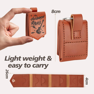 Alta Qualidade Buckskin Guitar Pick Bag Keychain Novo Design para Instrumentos de Cordas Peças Acessórios