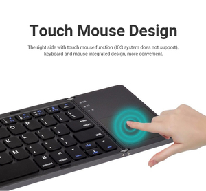 Telefono cellulare di alta qualità flessibile piccolo Mini Sem Fio Teclado pieghevole De Tablet tastiera con Touchpad per Android Ipad IOS