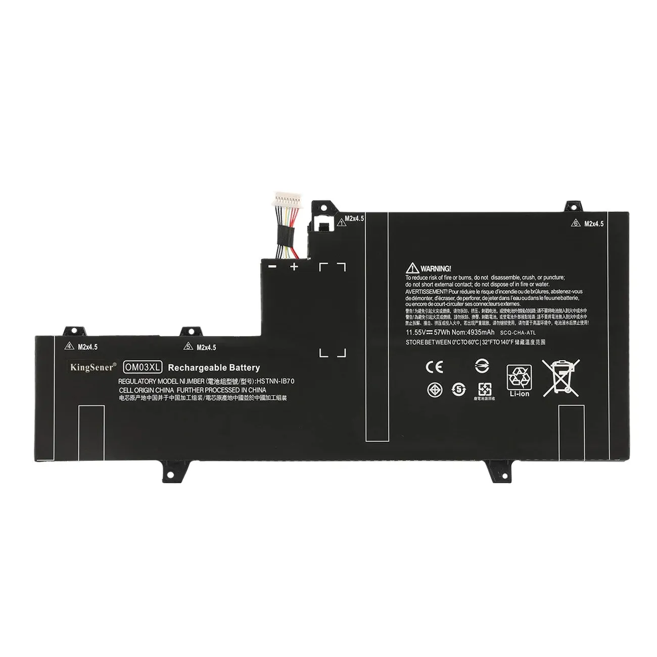 KingSener OM03XL 11.55V 57WH Battery For HP Elitebook x360 1030 G2 HSTNN-IB7O HSTNN-IB70 HSN-I04C 863167-171 863167-1B1