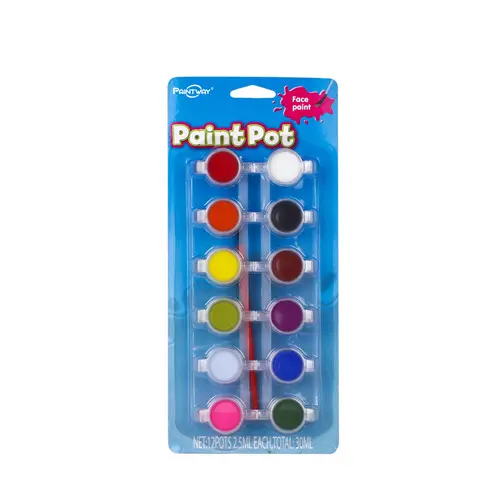 Art Sets 12 Paint Pot Face Paint para niños Suministros de arte