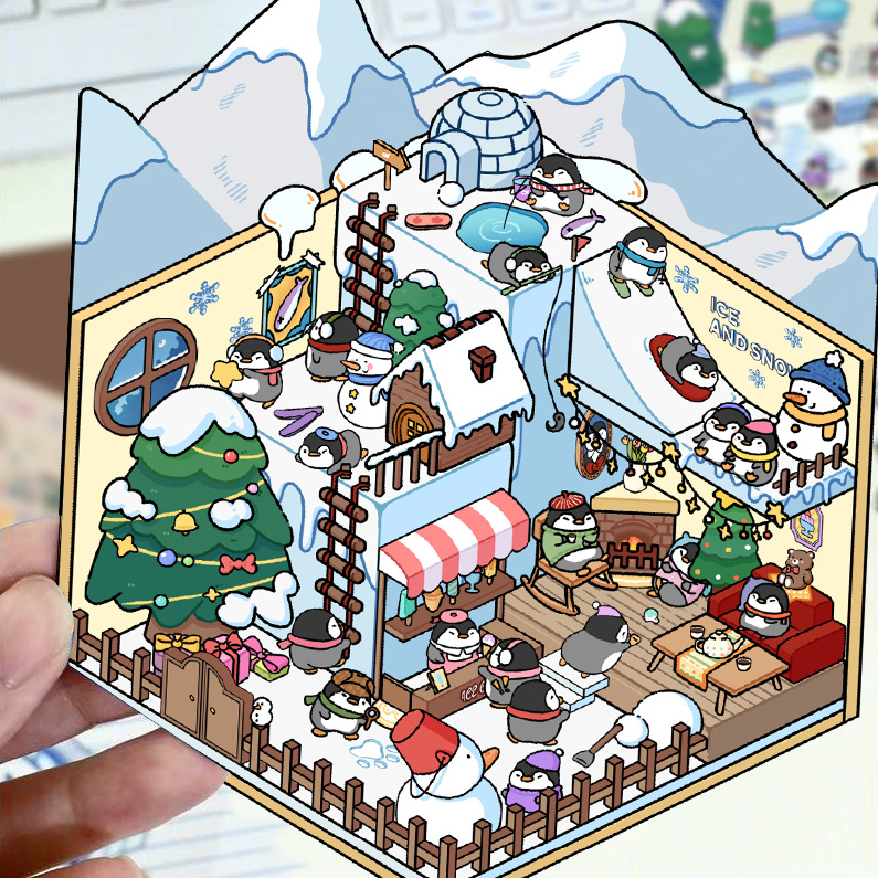 Mondo di ghiaccio e neve