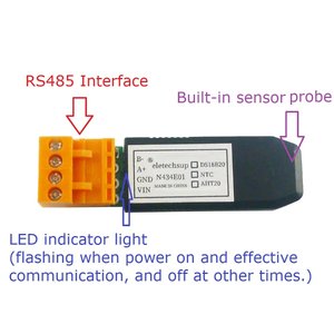 N434E01 Sensor de temperatura y humedad NTC RS485 incorporado Monitor Modbus RTU para pantalla de configuración de Panel táctil PLC - Product Image 4