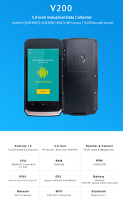 Outlet Sale 64GB Android Smart Terminal PDA Resistente Stock PDA de mano con NFC RFID 4G Memoria RFC GMS WIFI y para Bluetooth - Product Image 2