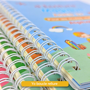 源工厂高品质定制字帖可重复使用凹槽学龄前儿童书法练习册 - Product Image 4