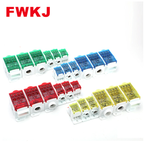 UKK配电Din导轨铜棒块160A 690V UKK-160接线端子块开关柜配电块 - Product Image 2