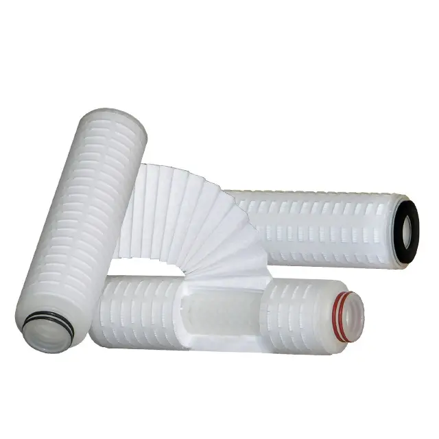 Desalination Pre-Filtration 30inch 40inch Length Standard Pleated PES PS Filter Cartridge