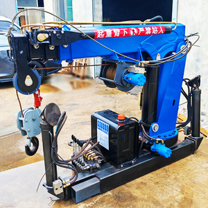 Nhỏ 1ton điều khiển từ xa Xe tải cẩu gấp Boom Lift máy với tầm nhìn cao <span class=keywords><strong>Crane</strong></span> Pickup - Product Image 4