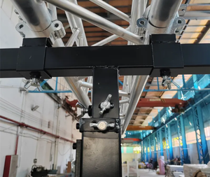 Supporto Portatile da Esterno Pieghevole da 6M in Acciaio/Ferro, Truss Modulare Verticale con Manovella e Stabilizzatori per Diffusore <span class=keywords><strong>Line</strong></span> <span class=keywords><strong>Array</strong></span>, Capacità di Carico 250 kg - Product Image 2