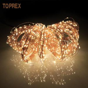 Cadena de alambre de cobre Led, resistente al agua, con batería, luz de corcho, temporizador de 8 modos, cadena de alambre de cobre - Product Image 2