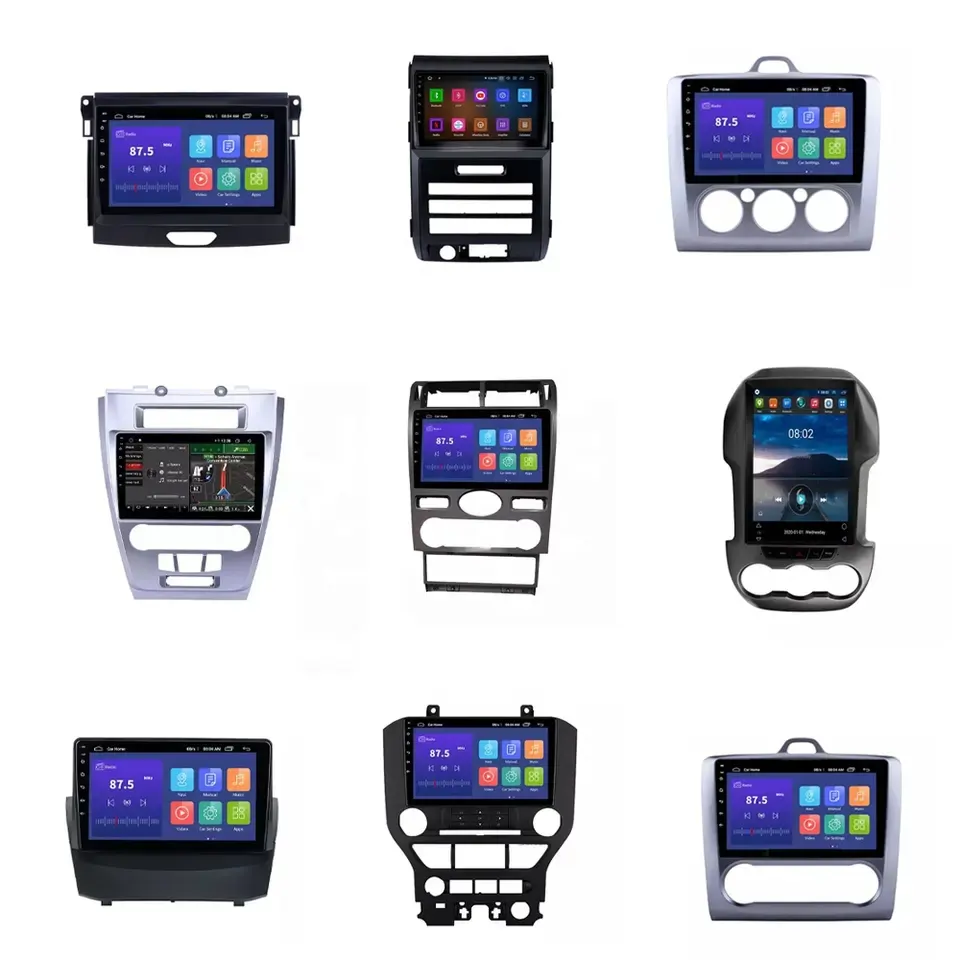 Center Console Frame lettore multimediale per auto android per FORD con dvd, radio, stereo, touch screen, carplay, gps e altro