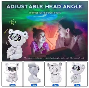 Popular Sitting Astronaut Multi-color Pattern <strong>Star</strong> Projector <strong>LED</strong> Night Light With Bluetooth Speaker - Product Image 2
