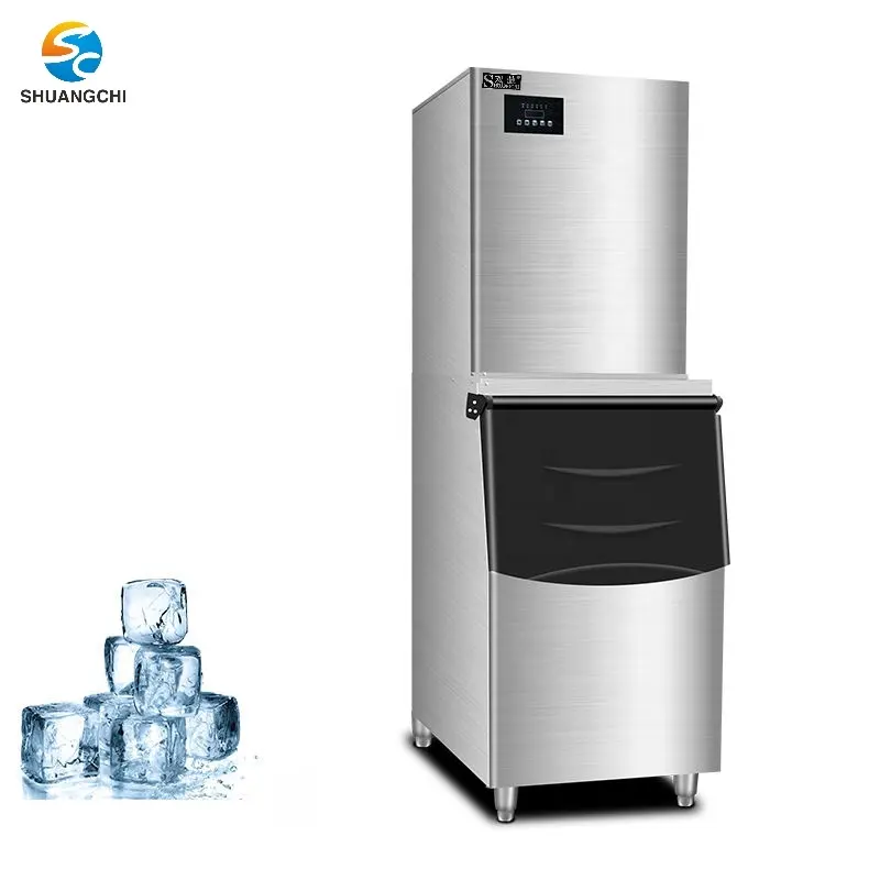 Электрическая машина для изготовления кубиков льда R22, автоматическая машина для производства льдов, 250 кг/ч, машина для приготовления льда, для коммерческого ресторана