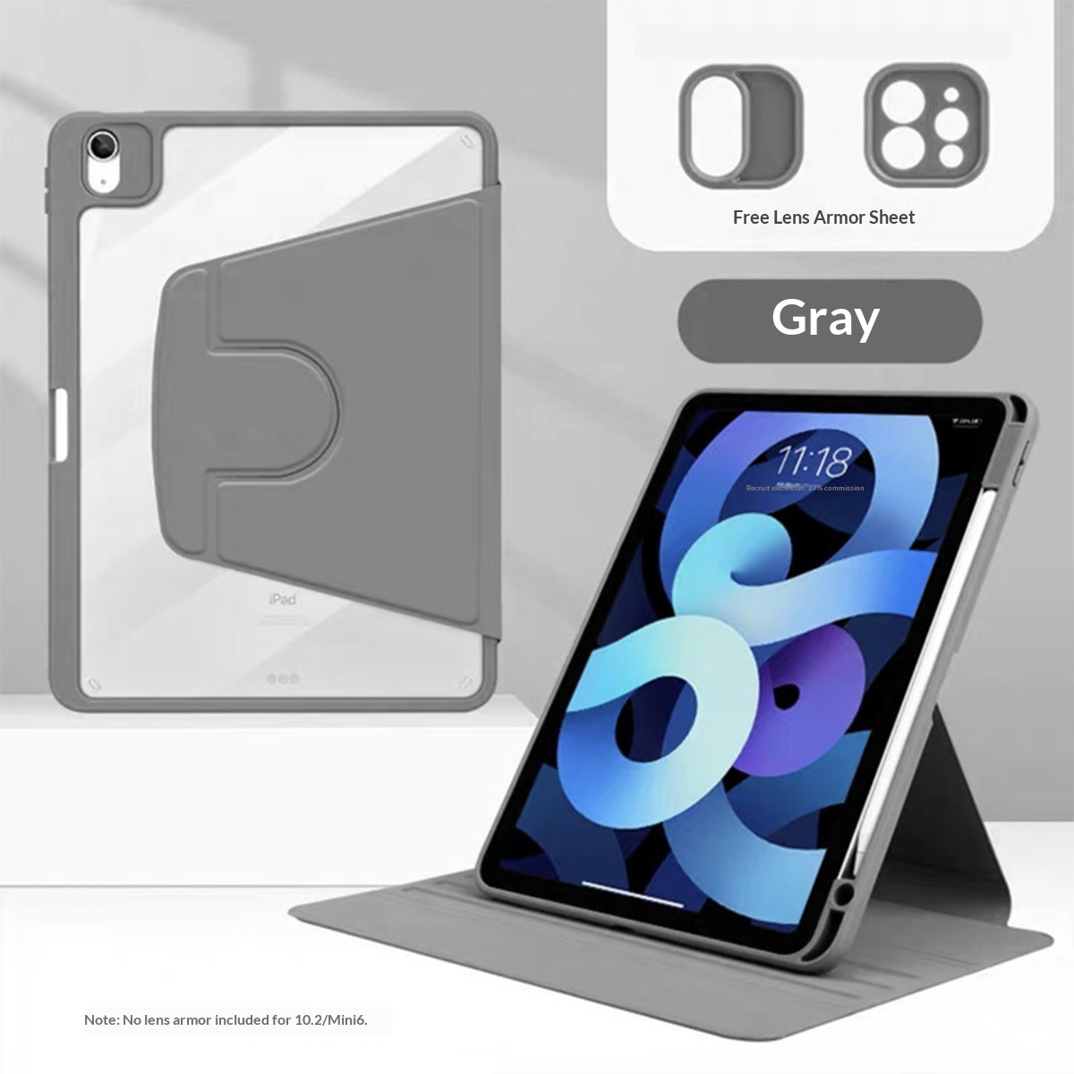 Grey 360 degree rotation