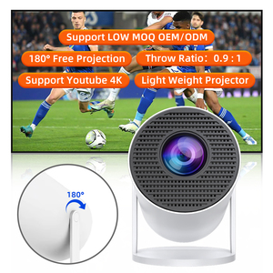 Destek 4K HY300 Pro HY320 Mini düşük adedi OEM/ODM taşınabilir projektör LED Proyector Mini projektör akıllı Android taşınabilir projektör 4K - Product Image 1