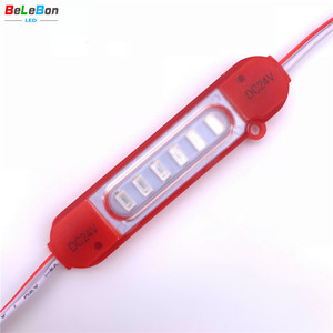 SMD5730 โมดูลLed 6PCS DC12V 1.6W Ip65 กันน้ำSuper Bright RGB Ledโมดูล 12V 24Vสีสีขาว