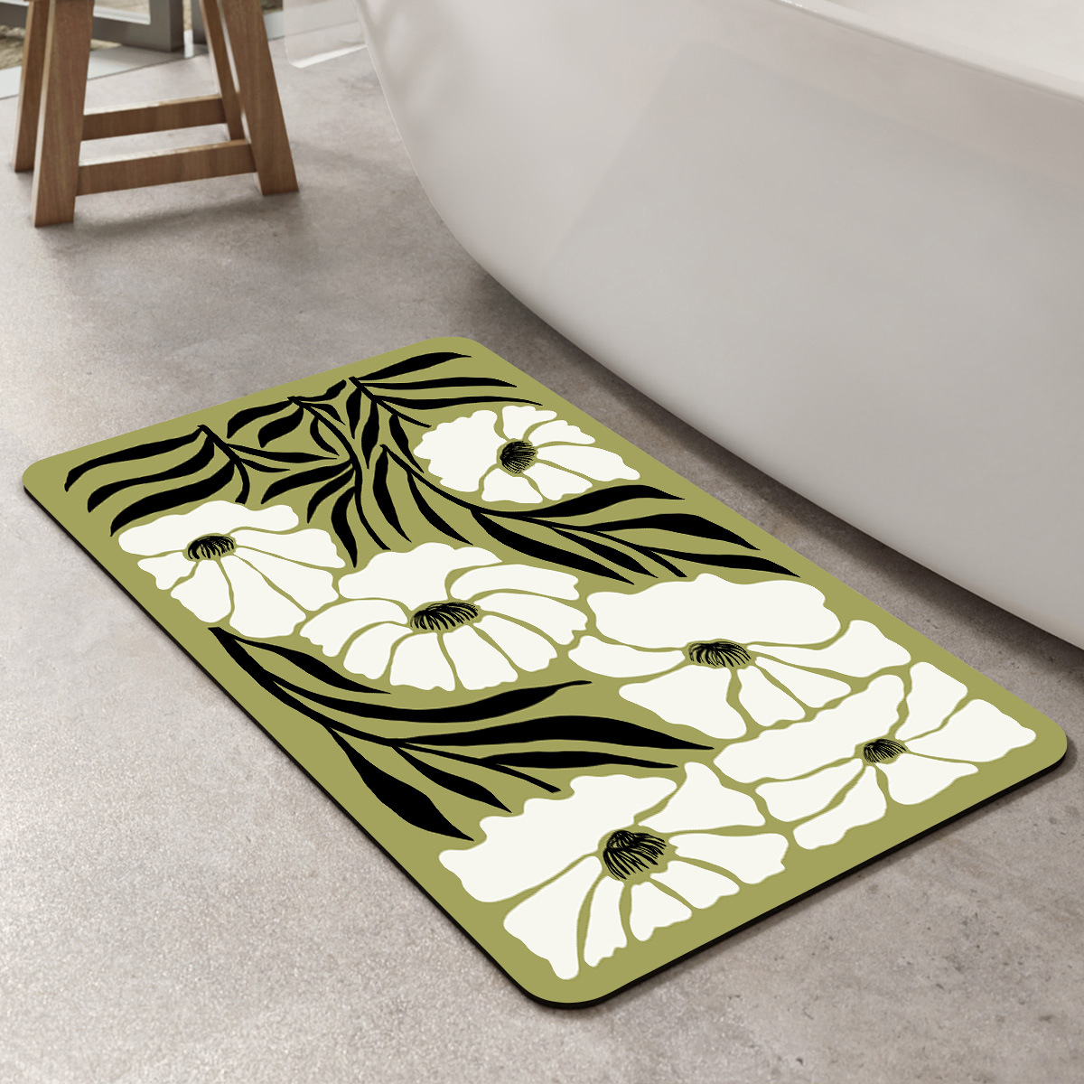 Ombre de feuille inférieure verte 2