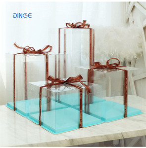 Khoang Rõ Ràng Mousse Khán Đài 3 Tier Hộp Giấy Hộp Bánh Bán Buôn Kenya - Product Image 2