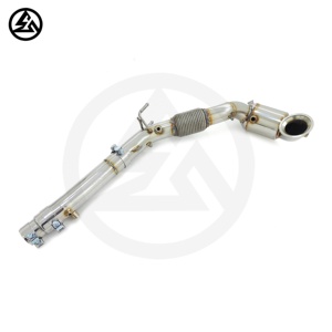 ODM CSZ ประสิทธิภาพกีฬา Cat Downpipe สําหรับ VW GOLF8 GTI MK8 2.0T 2020-2023 SS304 ท่อไอเสียท่อระบบไอเสีย - Product Image 2