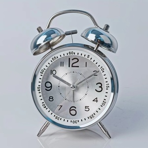 4 pollici campana sveglia in metallo anello analogico orologio Designer decorazione per la casa con funzione di retroilluminazione scrivania orologio da tavolo per l'home Office