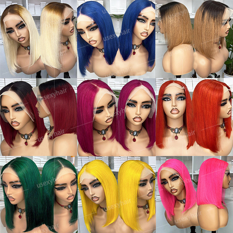 Peluca bob de color