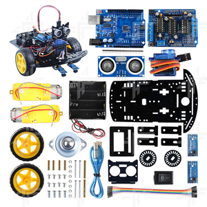 Tscinbuny 2WD çok fonksiyonlu kablosuz kontrollü Robot araba kitleri Arduino için programlama eğitim geliştirme kurulu projeleri