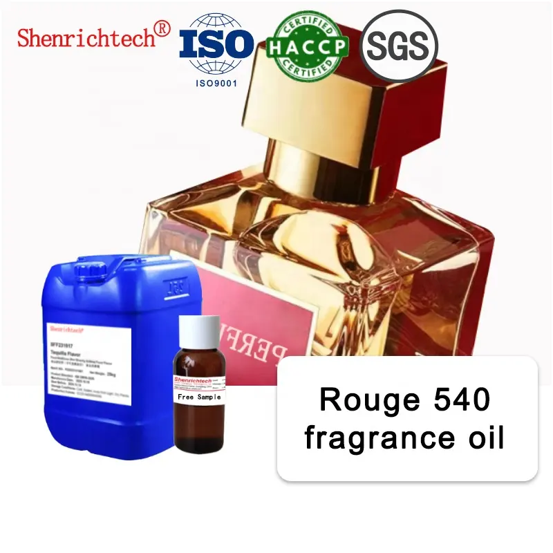 Aceite de fragancia Bac Rouge 540 rojo de alto concentrado de larga duración para hacer velas de Perfume fragancia de aceite de perfume