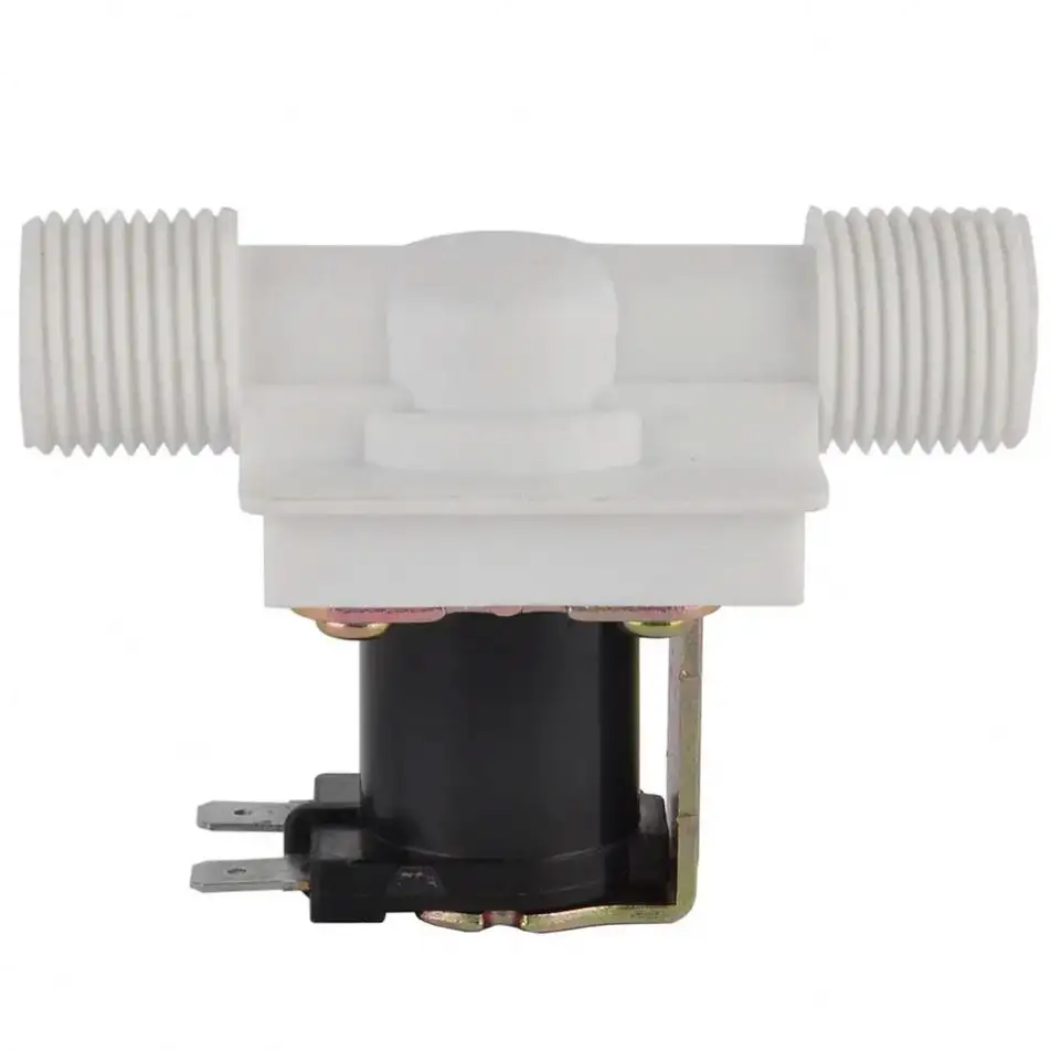Válvula solenoide elétrica cc 12v 24v, válvula solenoide de pressão normalmente fechada magnética, válvula de entrada de ar, interruptor de fluxo de entrada