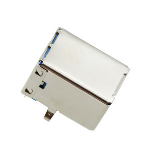 USB 3.0 b型母插座SMT 9针水平90度快速充电端口母连接器 - Product Image 2