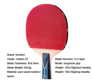 Chất Lượng Hàng Đầu Ping Pong Bat Bảy Sao Nhà Máy Bán Buôn OEM/ODM Cao Cấp Tùy Chỉnh Vợt Bóng Bàn 7 Sao - Product Image 6